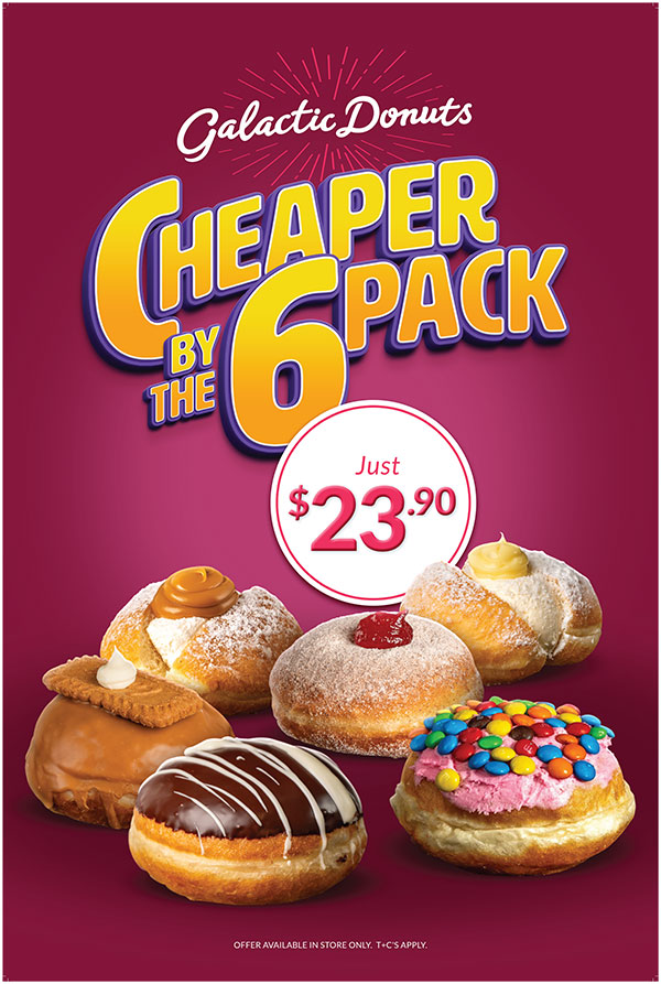 galactic donuts cheaper by a 6 pack